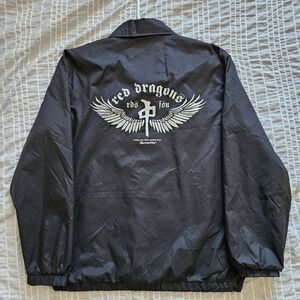 Vtg. Red Dragon (RDS) Black Windbreaker